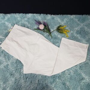 HAPPY CODE White Scrubs Pants Size 5X